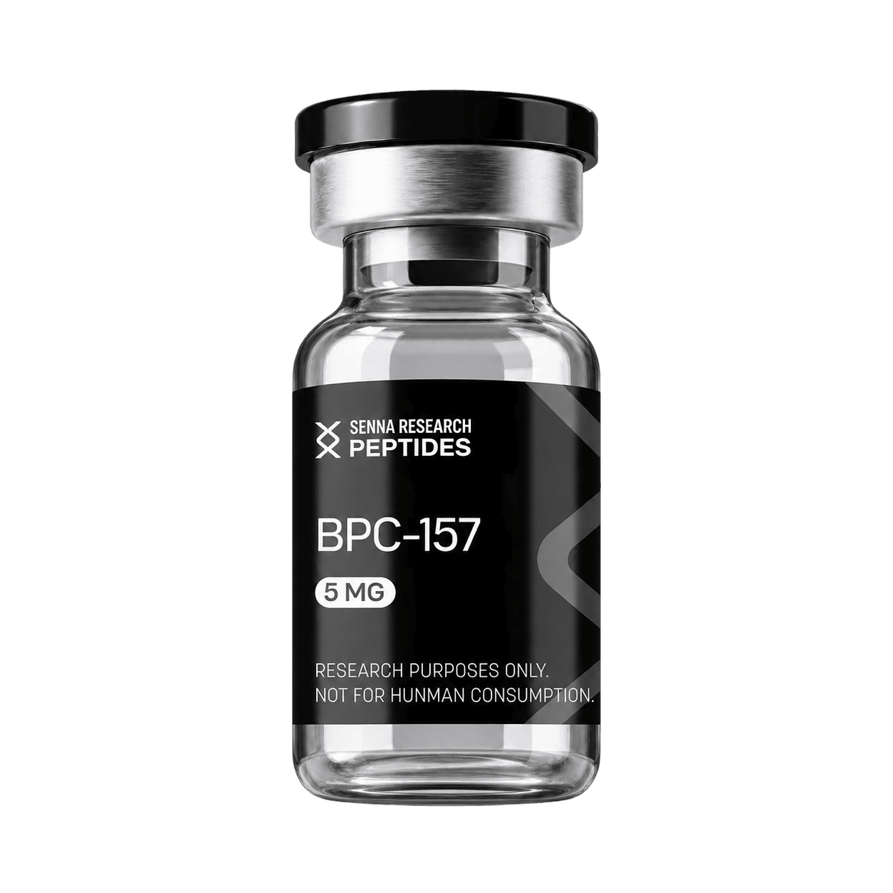 BPC-157 5 mg Senna Research Peptides glass research vial