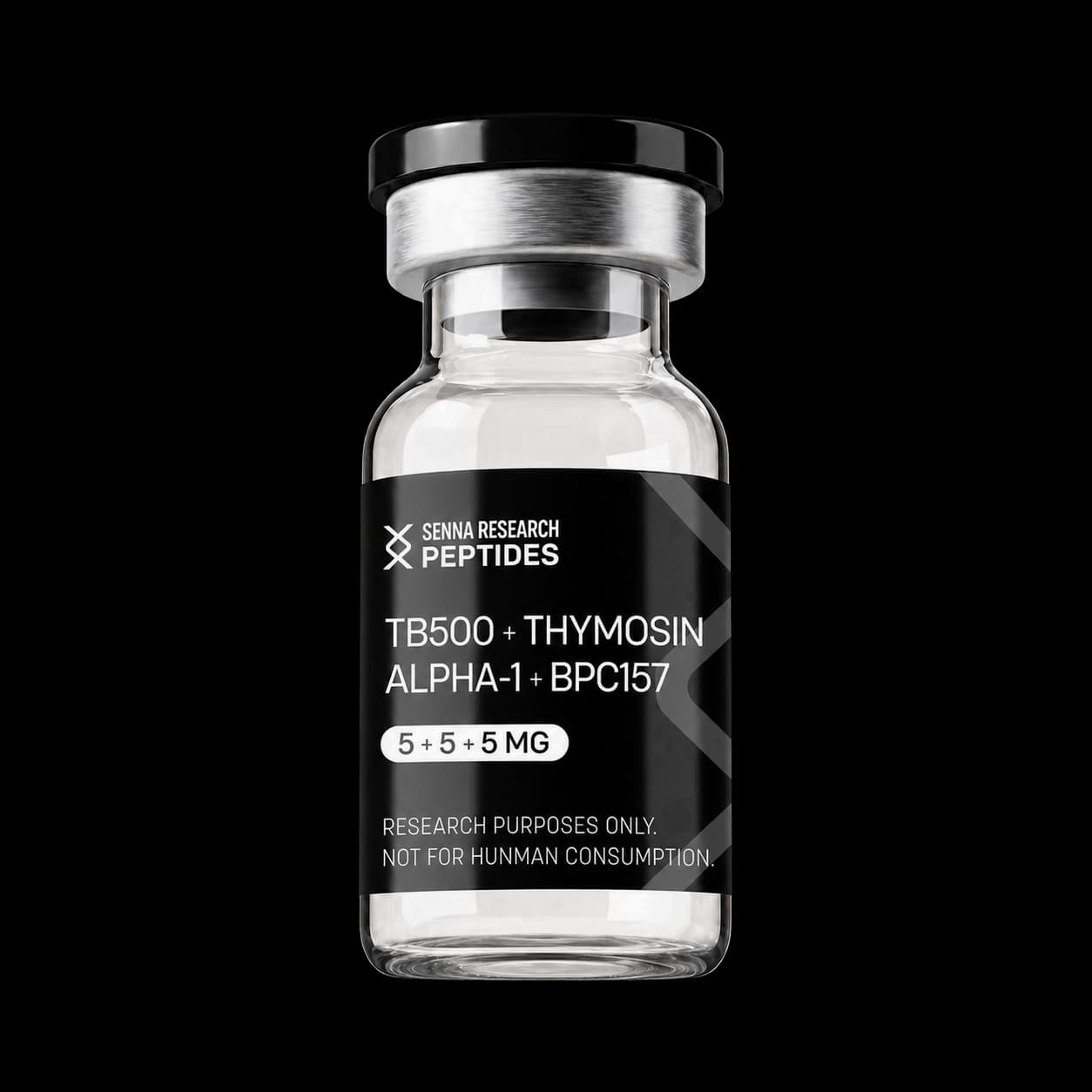 TB500 + Thymosin Alpha-1 + BPC157 research vial